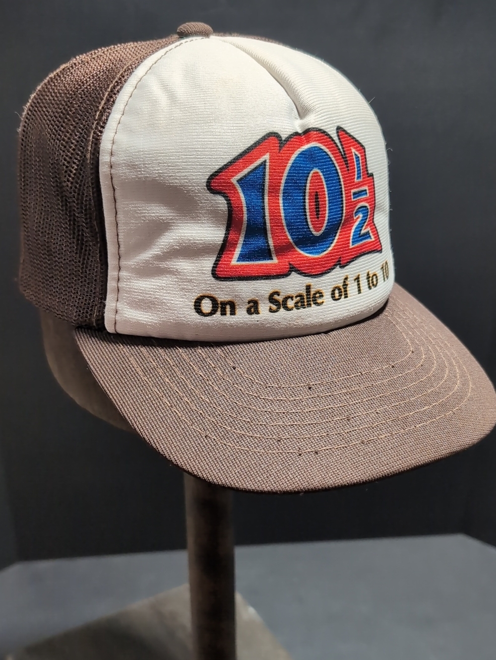 VGT,Young An,On A Scale Of 1 To 10,10 1/2 Brown Snapback Trucker Hat.